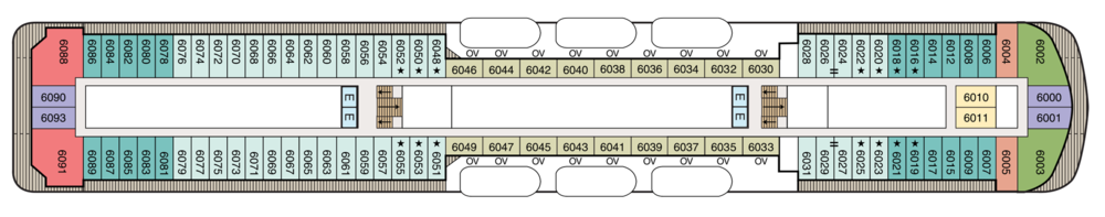 Oceania Cruises, R-Class, Ragatta, Deck 6.png
